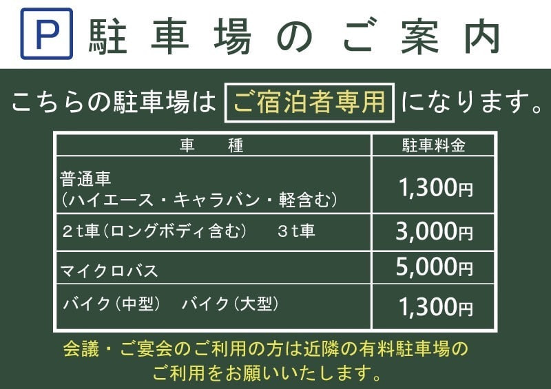 駐車場のご案内